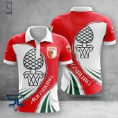 FC Augsburg Red White Polo Shirt