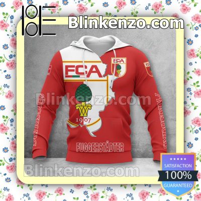 FC Augsburg Red Pullover Hoodie