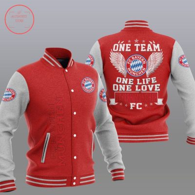Bayern Munich Red One Team Baseball Jacket