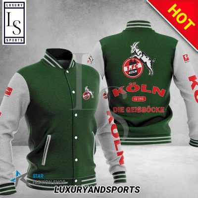1. FC K?ln Dark Green White Baseball Jacket