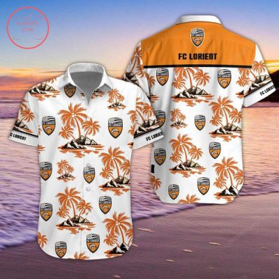 FC Lorient Coconut Tree Hawaiian Shirt