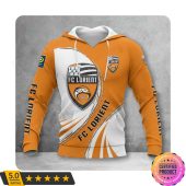 FC Lorient Orange White Pullover Hoodie
