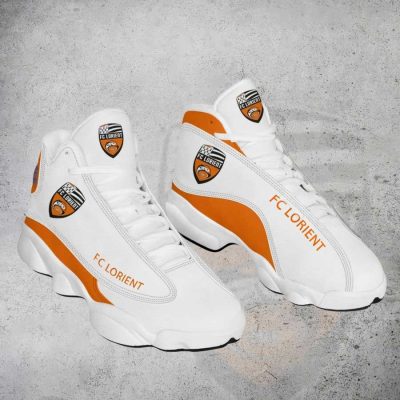 FC Lorient White Orange Air Jordan 13 Shoes