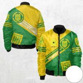 FC Nantes Ligue 1 Yellow Green Bomber Jacket