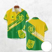 FC Nantes Ligue 1 Yellow Green Hawaiian Shirt