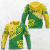FC Nantes Ligue 1 Yellow Green Pullover Hoodie
