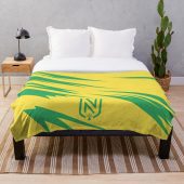 Fc Nantes Yellow Green Fleece Blanket2.jpg - demo10