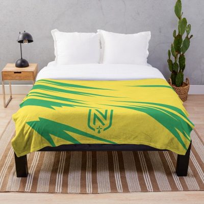 FC Nantes Yellow Green Fleece Blanket