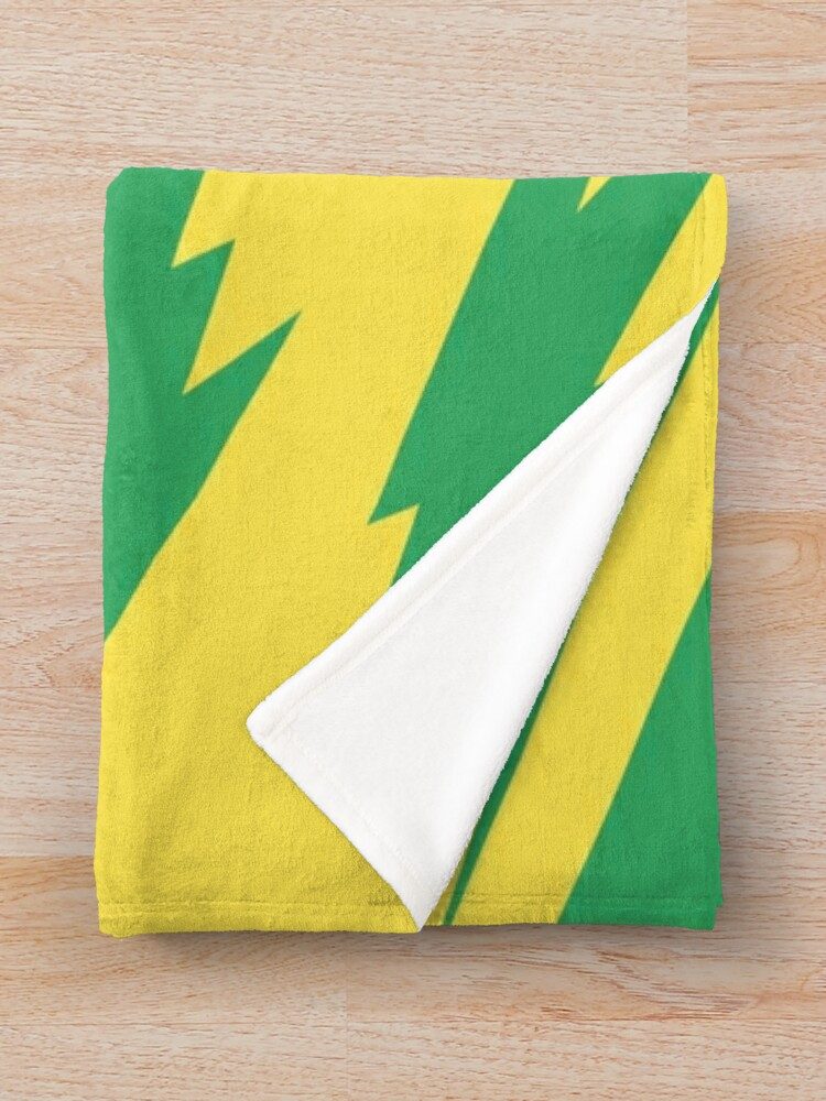 FC Nantes Yellow Green Fleece Blanket FC Nantes Yellow Green Fleece Blanket