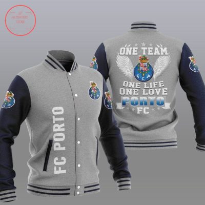 FC Porto Grey One Team Baseball Jacket