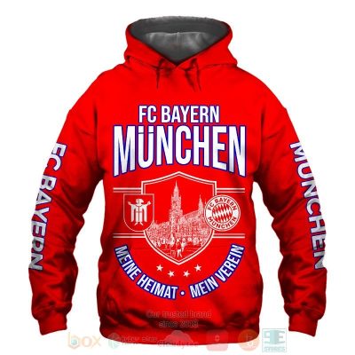 Bayern Munich Red Mia San Mia Pullover Hoodie