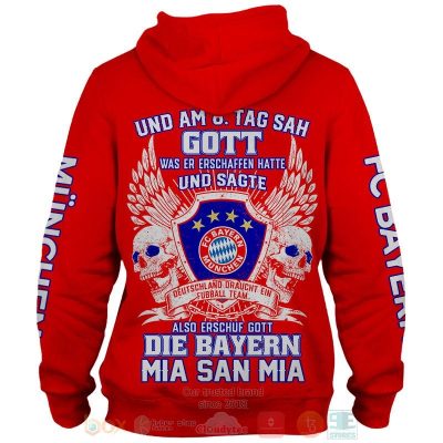 Bayern Munich Red Mia San Mia Pullover Hoodie