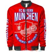 Bayern Munich Red Mia San Mia Bomber Jacket