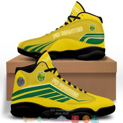 FC Nantes Yellow Green Air Jordan 13 Shoes