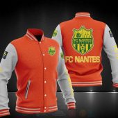 FC Nantes Orange White Baseball Jacket