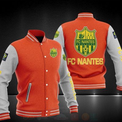 FC Nantes Orange White Baseball Jacket