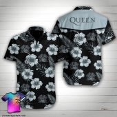 Queen Rock Band Tropical Floral Hawaiian Shirt