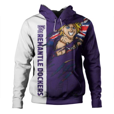 Fremantle Hoodie Burning Passion Of Power Scratch Style