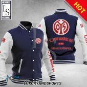 1. FSV Mainz 05 Dark Blue White Baseball Jacket