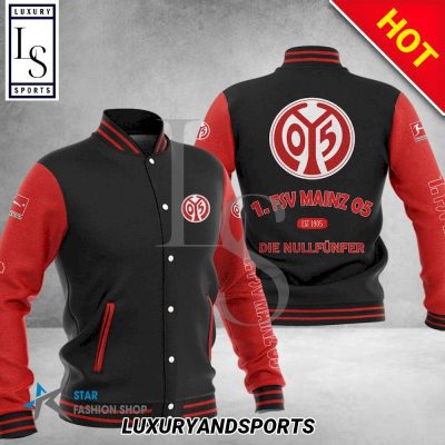 1. FSV Mainz 05 Black Red Baseball Jacket