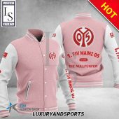 1. FSV Mainz 05 Pink White Baseball Jacket