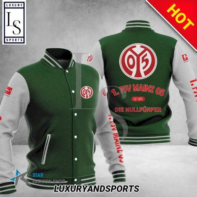 1. FSV Mainz 05 Dark Green White Baseball Jacket