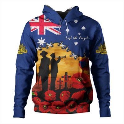 Australia Hoodie Remembrance Day Fields Of Poppies Honoring The Fallen