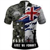 Australia Polo Shirt Remembrance Day Lest We Forget Australian Military Tribute
