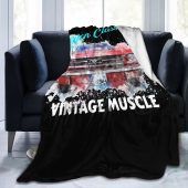 Ford Mustang American Classic Vintage Muscle Fleece Blanket 3.jpg - demo10
