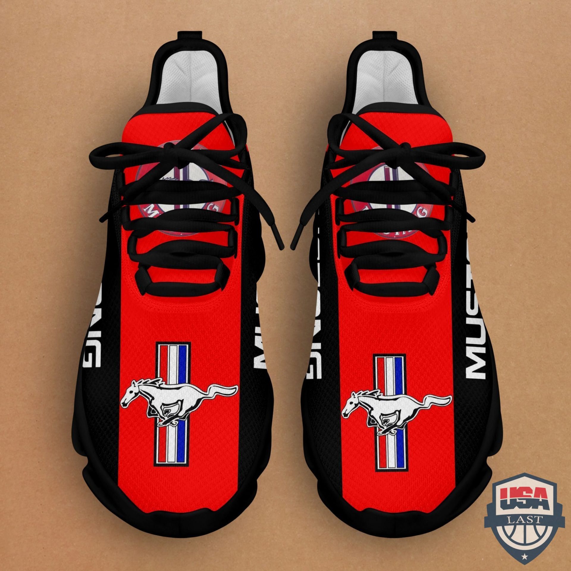 Ford Mustang Black Red Max Soul Shoes Ford Mustang Black Red Max Soul Shoes