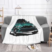 Ford Mustang Highland Green Fleece Blanket 2.jpg - demo10