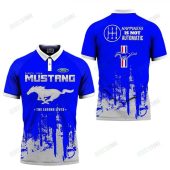 Ford Mustang The Legend Lives Happiness Is Not Automatic Polo Shirt