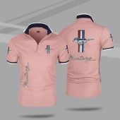 Ford Mustang Pink Polo Shirt