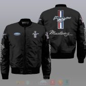 Ford Mustang Black Bomber Jacket