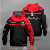 Ford Mustang Red Pullover Hoodie