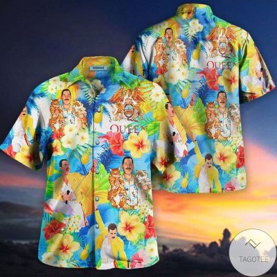 Queen Rock Band - Freddie Mercury Hawaiian Shirt V2