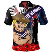 Fremantle Polo Shirt Anzac Day Honor United In Spirit