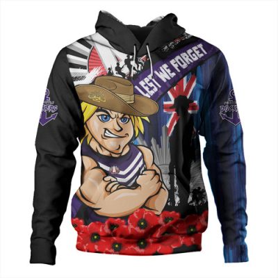 Fremantle Hoodie Anzac Day Honor United In Spirit