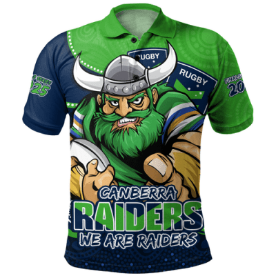 Canberra Raiders Polo Shirt Battle For Glory Rugby Finals Edition