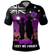 Australia Polo Shirt Anzac Day Remembering Service Animals Sacrifice