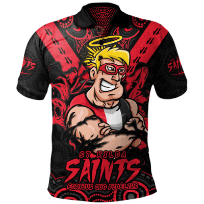 St Kilda Polo Shirt Ripped Legacy Of The Game