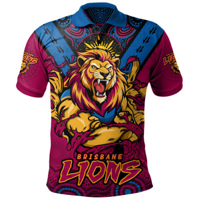 Brisbane Lions Polo Shirt Ripped Legacy of the Game