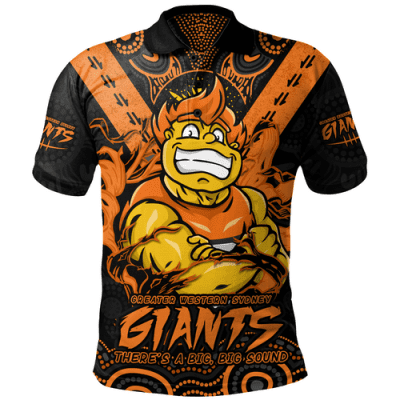 GWS GIANTS Polo Shirt Ripped Legacy Of The Game