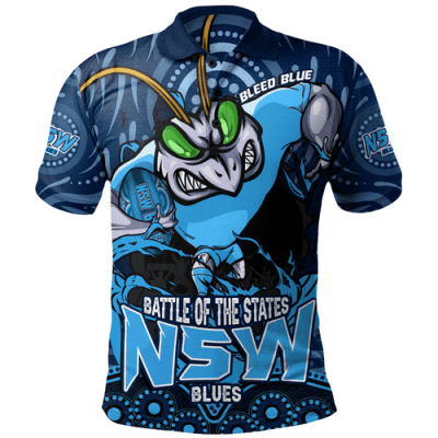 New South Wales Blues Polo Shirt State Crusher NSW Blues