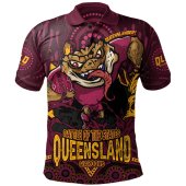 Queensland Maroons Polo Shirt State Crusher Maroons