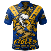 West Coast Eagles Polo Shirt Ripped Legacy of the Game