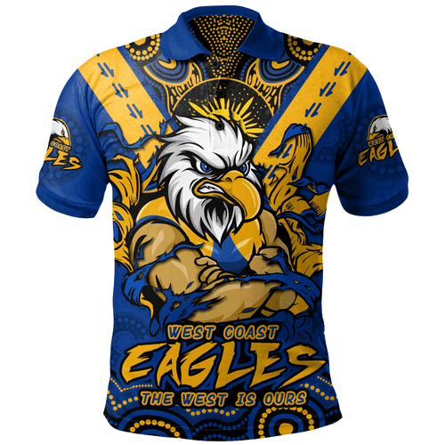 West Coast Eagles Polo Shirt Ripped Legacy of the Game West Coast Eagles Polo Shirt Ripped Legacy of the Game