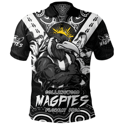 Collingwood Polo Shirt Ripped Legacy of the Game