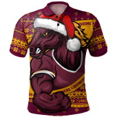 Brisbane Broncos Polo Shirt Ugly Knit Style For Christmas Game Fans