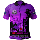 Australia Polo Shirt Anzac Day Animal Companions Forever Remembered